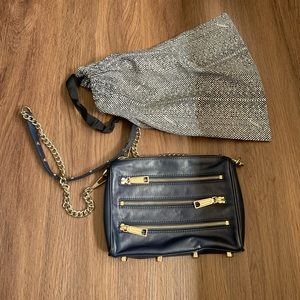 Rebecca Minkoff 5-Zip Leather Crossbody Bag